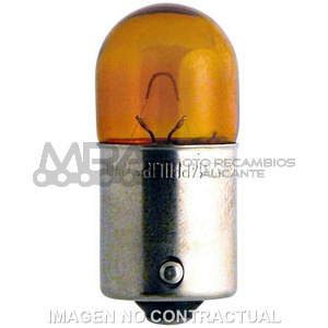 LAMPARA PHILIPS RY10W BAU 15 s 12V 10W AMBAR