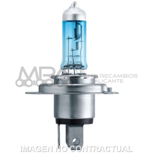 LAMPARA PHILIPS HALOGENA H4 WHITEVISION ULTRA MOTO