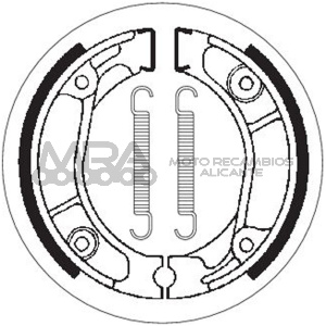 JUEGO MORDAZA TRASERA HONDA MBX 80, MTX 80, 125,XL