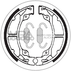 MORDAZA FRENO TRASERA KAWASAKI KX 125 (83/85)