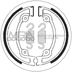 MORDAZAS TRASERAS HONDA CG 125