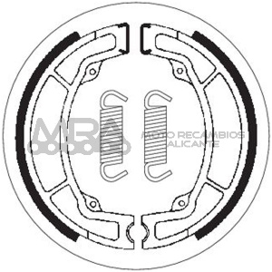JUEGO MORDAZAS FRENO YAMAHA YZ125 83-84