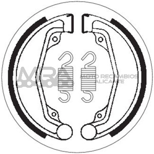 MORDAZAS FRENO SBS HONDA CB 250 RS (85/)