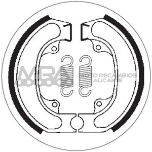MORDAZAS TRASERAS HONDA SH 75 SCOOPY