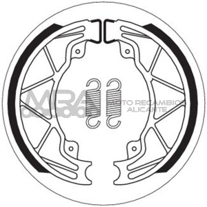 MORDAZA DE FRENO POSTERIOR LIBERTY 125