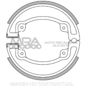 MORDAZAS FRENO KYMCO AGILITY R16″