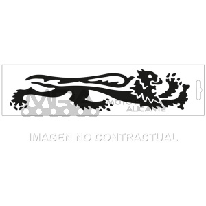 ADHESIVO LEON MALOSSI NEGRO DCHO. 16,60 CM