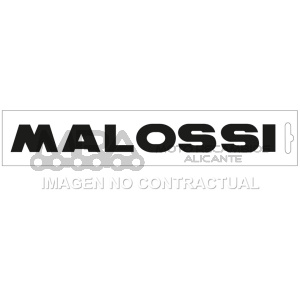 ADHESIVOS MALOSSI 16,6 cm  NEGRO
