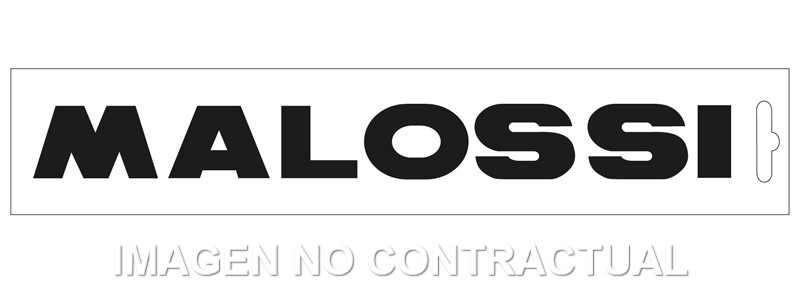 ADHESIVOS MALOSSI 16,6 cm NEGRO
