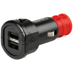 OPTILINE -CARGADOR BATERÍA UNIVERSAL 2 PUERTOS USB