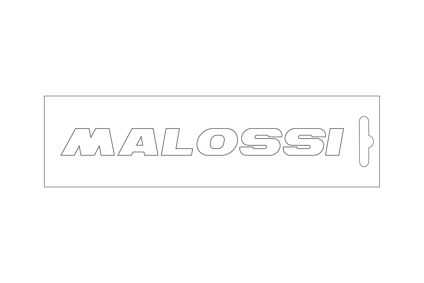 ADHESIVO MALOSSI BLANCO 14 CM