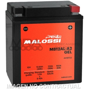 BATERIA MALOSSI MB12AL-A2 GEL