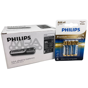 PILA PHILIPS PREMIUM ALKALINE AAA (BLISTER 4)