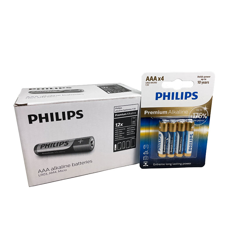 PILA PHILIPS PREMIUM ALKALINE AAA (BLISTER 4)