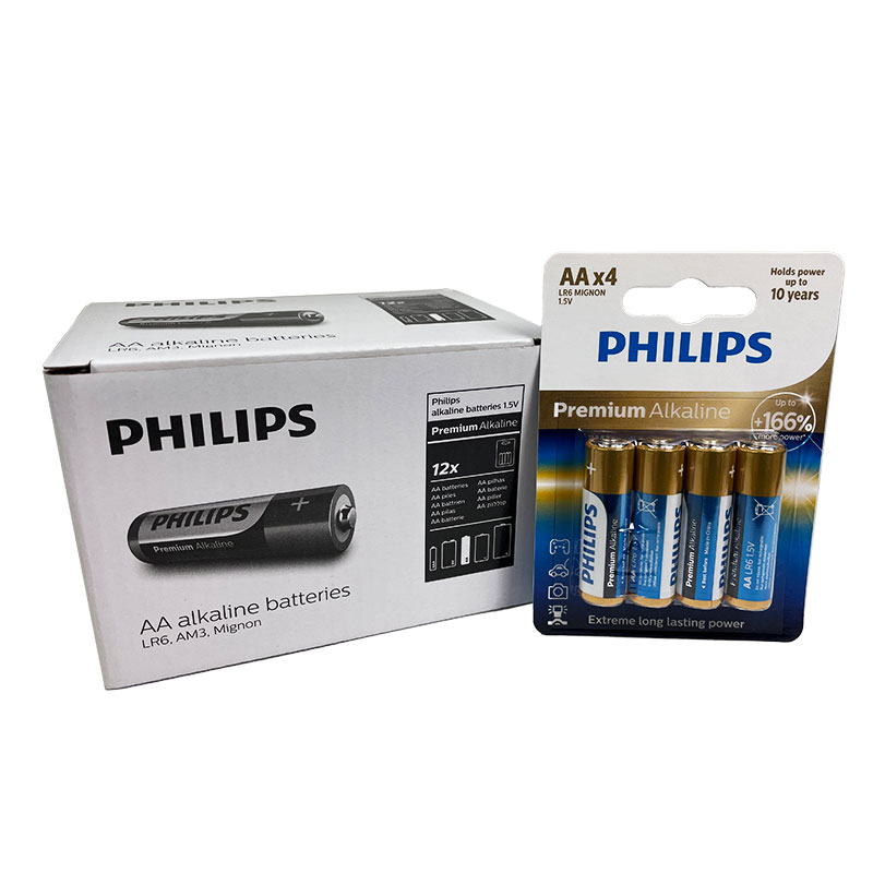 PILA PHILIPS PREMIUM ALKALINE AA (BLISTER 4)