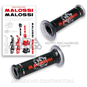 PUÑOS MALOSSI «TRIBAL» COLOR NEGRO SIN TOPE