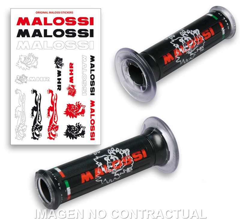 PUÑOS MALOSSI «TRIBAL» COLOR NEGRO SIN TOPE