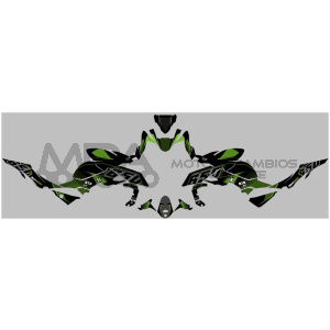 KIT DECO UP MAXIMIZE KAWASAKI Z 650 2017 NEGRO-VER