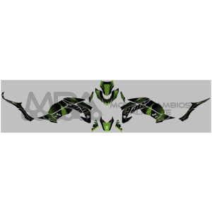 KIT DECO UP MAXIMIZE KAWASAKI Z 900 2017 NEGRO-VER