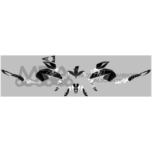 KIT DECO UP MAXIMIZE YAMAHA MT09 2017 NEGRO-BLANCO