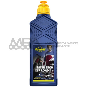 BOTELLA PUTOLINE ESTER TECH OFF ROAD 4+ 10W-40 1L