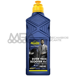BOTELLA PUTOLINE ESTER TECH SCOOTER 4T+ 5W-40 1L
