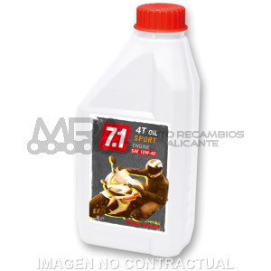 ACEITE MALOSSI 4T F-4 (SAE 10W-40) 1 LITRO