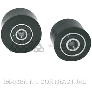 RODILLOS DE CADENA POLISPORT NEGRO 32MM