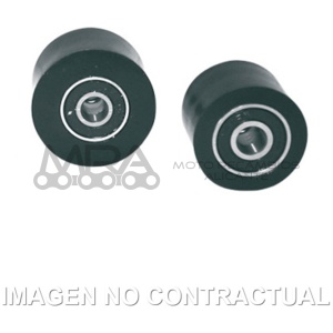 RODILLOS DE CADENA POLISPORT NEGRO 42MM