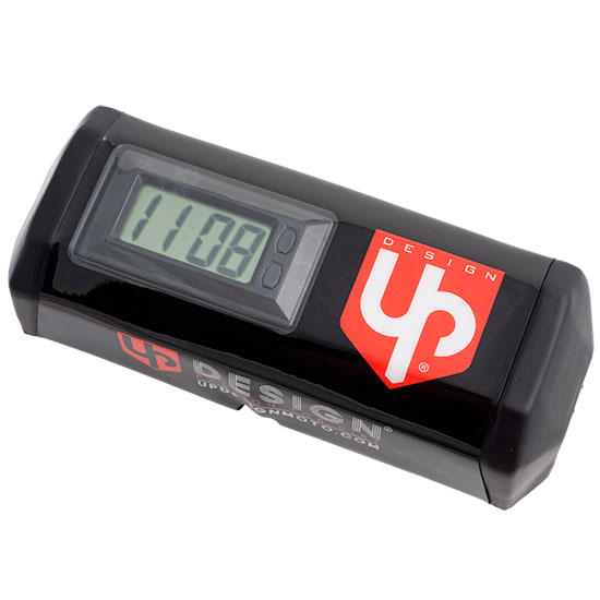 PROTECTOR MANILLAR UP DESIGN CON RELOJ NEGRO