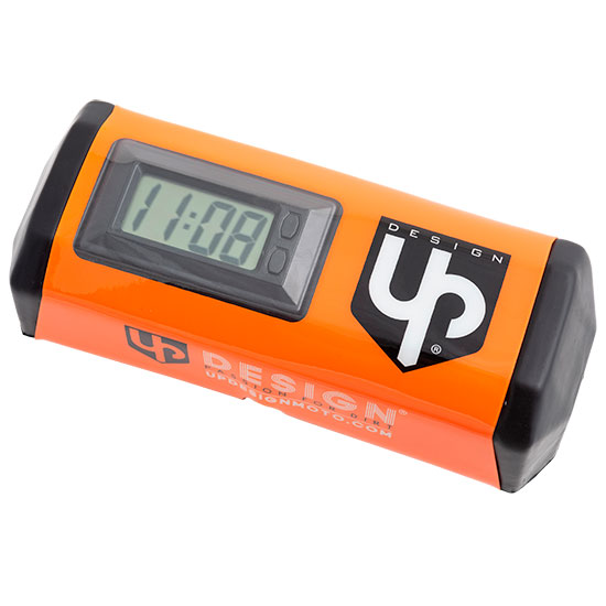 PROTECTOR MANILLAR UP DESIGN CON RELOJ NARANJA