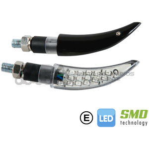 KATANA INTERMITENTES CON LED 12V LED NEGRO