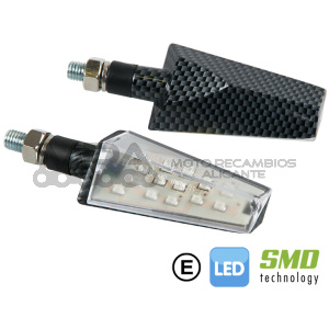DUKE INTERMITENTES CON LED 12V LED CARBÓN