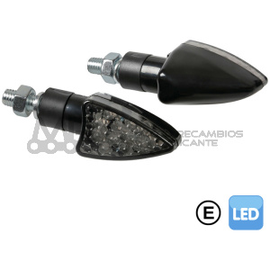 ARROW 2 INTERMITENTES CON LED 12V LED NEGRO
