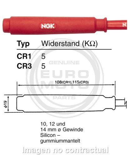 PIPA DE BUJIA NGK CR1