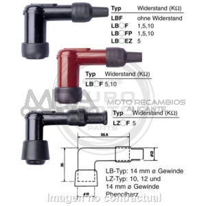 PIPA DE BUJIA NGK LB05F