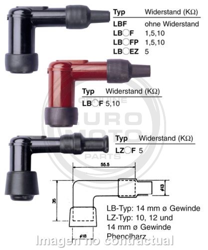 PIPA DE BUJIA NGK LB05F