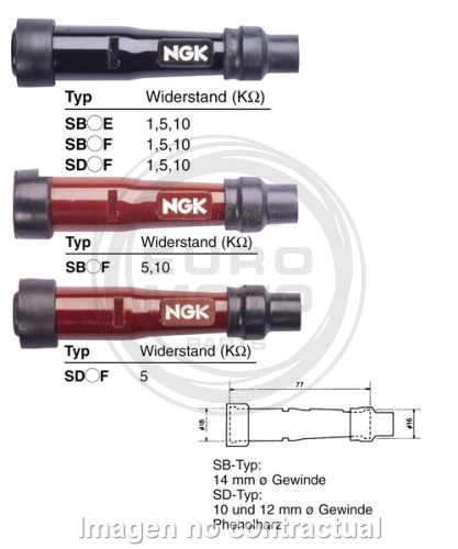 PIPA DE BUJIA NGK SD05F