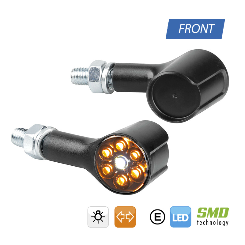 MAGNIFIER FRONT INTERMITENTES DE LED Y LUZ DE POSI