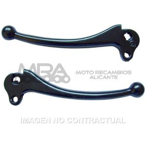 MANETAS VESPA 200 NEGRAS METALICA -5-