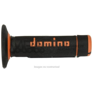 PUÑOS DOMINO OFF ROAD NEGRO/NARANJA