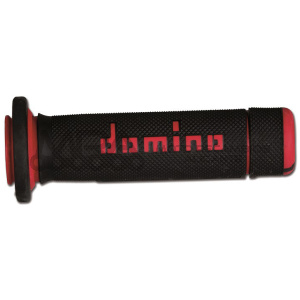 PUÑOS DOMINO ATV NEGRO/ROJO