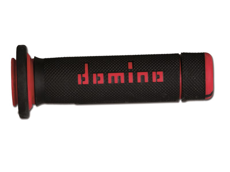 PUÑOS DOMINO ATV NEGRO/ROJO