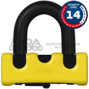 CANDADO DISCO ABUS GRANIT XS 67/105HB50 AMARILLO