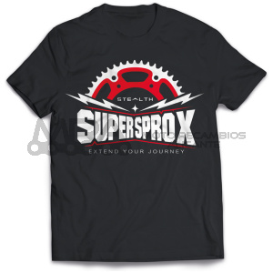 CAMISETA SUPERSPROX STEALTH NEGRA TALLA M