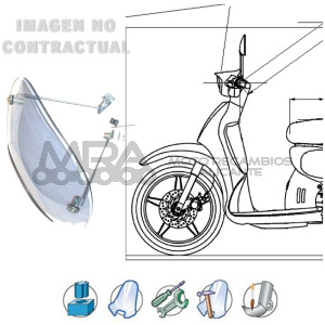 ANCLAJES COMPLETOS PIAGGIO CARNABY 125/200