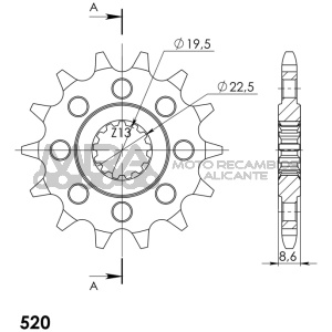 PIÑON SUPERSPROX 520 X 14 SUZUKI