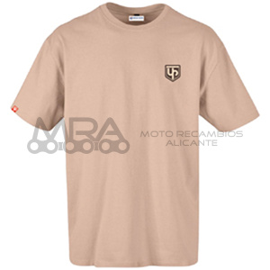 CAMISETA UP DESIGN TRACK BEIGE TALLA S