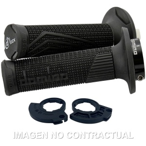 PUÑOS DOMINO D100 C/POLEA COLOR NEGRO