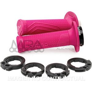 PUÑOS DOMINO D100 C/POLEAS COLOR FUCSIA
